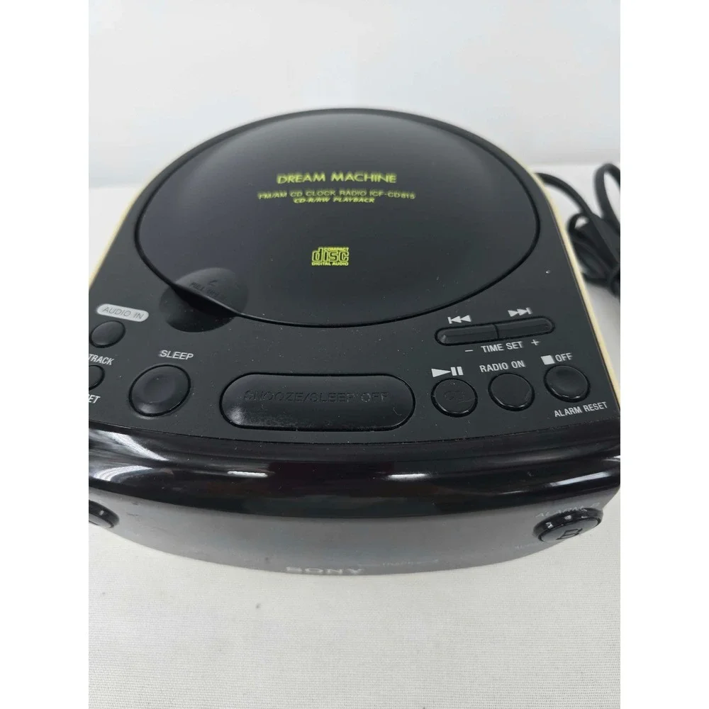 Sony Dream Machine ICF-CD815 CD AM FM Dual Alarm Clock Radio  Y2K